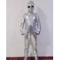 Silver mirror outfit for man dance